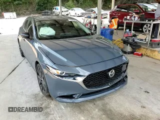 2022 Mazda 3 Carbon Edition with VIN 3MZBPACL0NM318475, listed as a Copart auction lot 59286455 with 27,327 mi miles and Salvage title. Bid and sale history available at DreamBid. Image 13.
