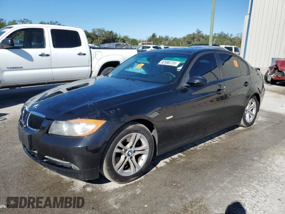 2008 BMW 3 Series 328i with VIN WBAVA33528KX85551, listed as a Copart auction lot 82986724 with 177,234 mi miles and Salvage title. Bid and sale history available at DreamBid. Image 1.
