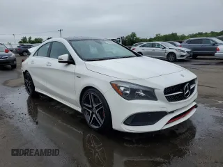 2018 Mercedes-Benz CLA 250 with VIN WDDSJ4GB1JN638742, listed as a Copart auction lot 56659905 with 85,892 mi miles and Salvage title. Bid and sale history available at DreamBid. Image 4.