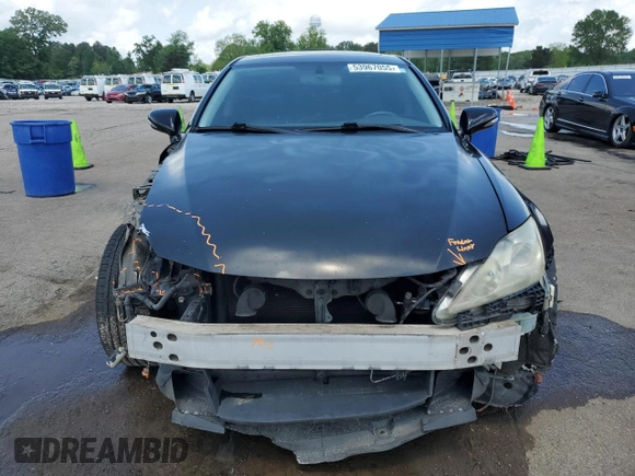 2009 Lexus IS with VIN JTHBK262095095309, listed as a Copart auction lot 53967055 with 202,914 mi miles and Salvage Title. Bid and sale history available at carsss.com. Image 5.