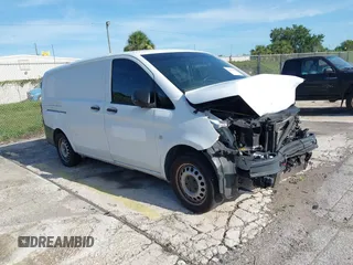2020 Mercedes-Benz Metris Cargo with VIN W1YV0BEY5L3745468, listed as a IAAI auction lot 42672643 with 71,617 mi miles and . Bid and sale history available at DreamBid. Image 1.