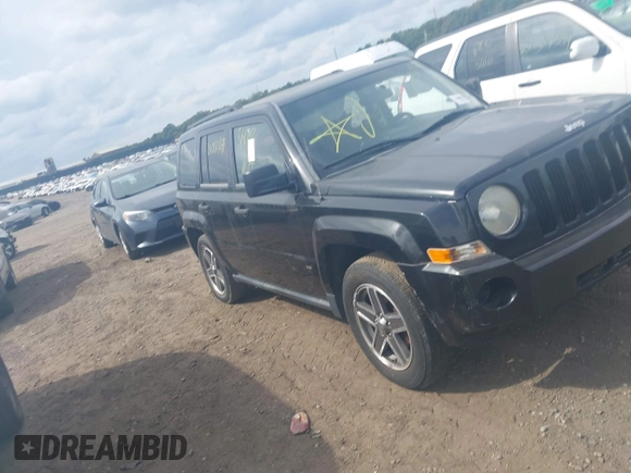2008 Jeep Patriot Sport with VIN 1J8FF28W08D749553, listed as a IAAI auction lot 40490151 with Not Provided miles. Bid and sale history available at carsss.com. Image 1.