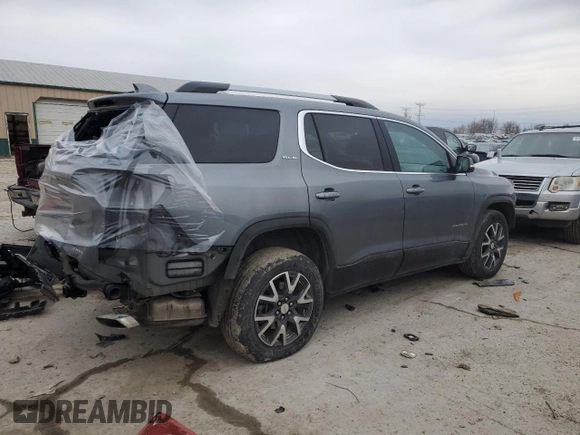 2021 GMC Acadia SLE with VIN 1GKKNRLS1MZ140432, listed as a Copart auction lot 85888724 with 49,111 mi miles and Salvage Title. Bid and sale history available at carsss.com. Image 3.