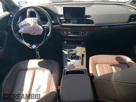 2018 Audi Q5 Premium Plus with VIN WA1BNAFY0J2025672, listed as a Copart auction lot 48595915 with 94,905 mi miles and Salvage Title. Bid and sale history available at carsss.com. Image 8.