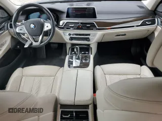 2020 BMW 7 Series 750i xDrive with VIN WBA7U2C03LCD17090, listed as a Copart auction lot 54480795 with 48,260 mi miles and Salvage title. Bid and sale history available at DreamBid. Image 8.