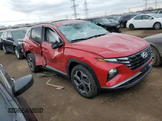 2023 Hyundai Tucson SEL with VIN 5NMJFCAE2PH264958, listed as a Copart auction lot 50922015 with 34,240 mi miles and Salvage Title. Bid and sale history available at DreamBid. Image 4.