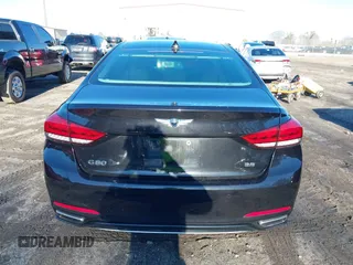 2018 Genesis G80 3.8L with VIN KMHGN4JE5JU245545, listed as a IAAI auction lot 41413528 with 65,707 mi miles. Bid and sale history available at carsss.com. Image 17.