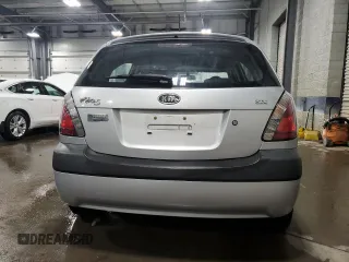 2009 Kia Rio LX with VIN KNADE243196496923, listed as a Copart auction lot 44235725 with 103,171 mi miles and Salvage Title. Bid and sale history available at carsss.com. Image 6.