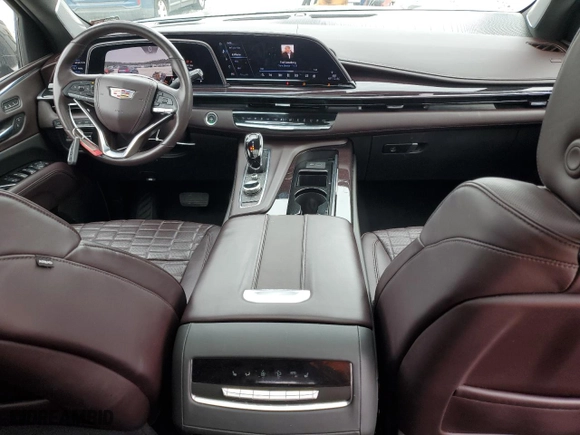 2021 Cadillac Escalade Sport Platinum with VIN 1GYS4GKL9MR266464, listed as a Copart auction lot 44326515 with 45,464 mi miles and Salvage Title. Bid and sale history available at carsss.com. Image 8.