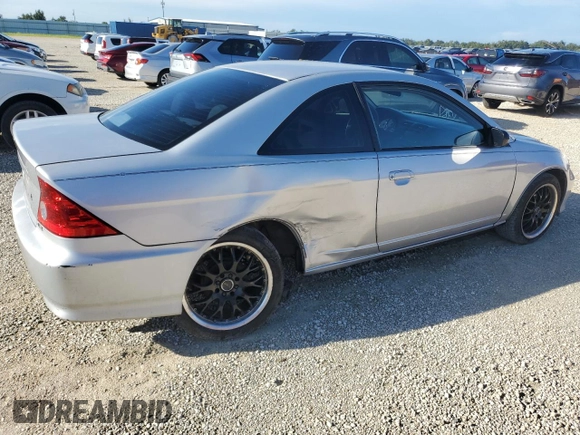 2005 Honda Civic LX with VIN 1HGEM21565L035293, listed as a Copart auction lot 74350794 with 197,536 mi miles and Salvage Title. Bid and sale history available at DreamBid. Image 3.