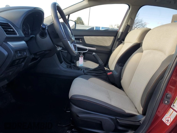 2017 Subaru Crosstrek Premium with VIN JF2GPABC1HG232456, listed as a Copart auction lot 86899644 with 33,444 mi miles and Salvage Title. Bid and sale history available at carsss.com. Image 7.