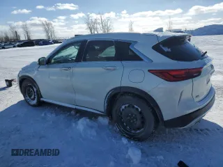 2020 Infiniti QX50 Luxe with VIN 3PCAJ5M33LF114454, listed as a Copart auction lot 42138825 with 83,663 mi miles and Non repairable. Bid and sale history available at DreamBid. Image 2.