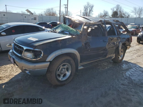 2001 Ford Explorer Eddie Bauer z VIN 1FMZU74E61UB05545, wystawiony jako Copart lot #42649494 z przebiegiem 136 242 mil mil oraz Nie do naprawy • Non repairable. Historia ofert i sprzedaży dostępna na DreamBid. Obrazek 1.