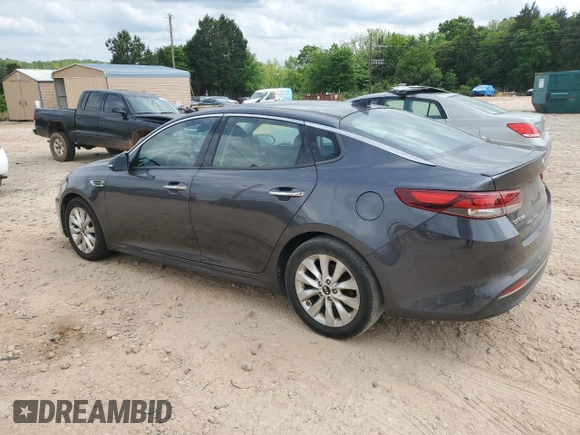 2018 Kia Optima LX with VIN 5XXGT4L33JG210174, listed as a Copart auction lot 54715425 with 150,023 mi miles and Salvage title. Bid and sale history available at DreamBid. Image 2.