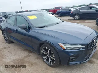 2024 Volvo S60 Plus Dark Theme with VIN 7JRL12FL7RG318758, listed as a IAAI auction lot 42419257 with 18,937 mi miles and . Bid and sale history available at DreamBid. Image 1.