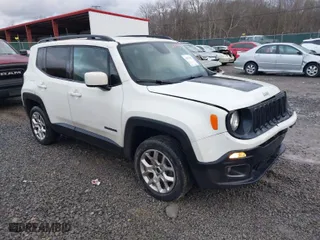 2018 Jeep Renegade Latitude with VIN ZACCJBBB7JPH88758, listed as a IAAI auction lot 41017682 with 87,401 mi miles. Bid and sale history available at carsss.com. Image 1.