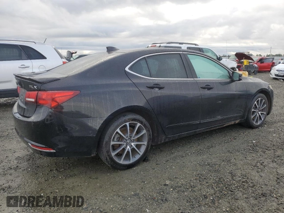 2015 Acura TLX V6 Advance with VIN 19UUB2F78FA008105, listed as a Copart auction lot 48707075 with 163,473 mi miles and Clean Title. Bid and sale history available at carsss.com. Image 3.