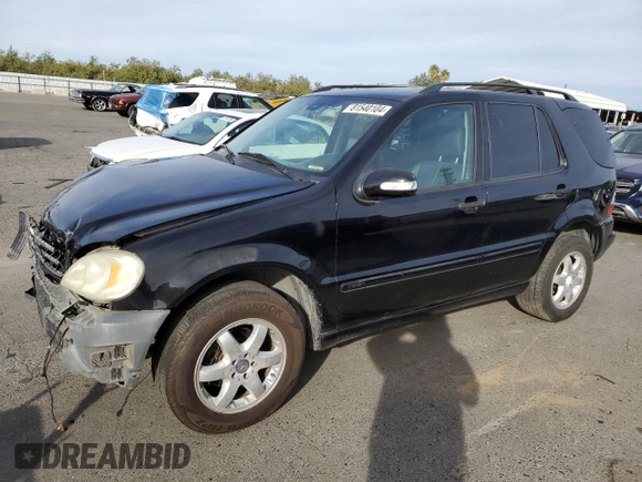 2003 Mercedes-Benz M-Class 3.7L with VIN 4JGAB57E33A451673, listed as a Copart auction lot 81540104 with 227,065 mi miles and Salvage Title. Bid and sale history available at carsss.com. Image 1.
