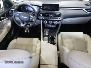 2023 Genesis G70 2.0T with VIN KMTG34TA9PU124418, listed as a Copart auction lot 60632694 with 23,798 mi miles and Salvage Title. Bid and sale history available at DreamBid. Image 8.