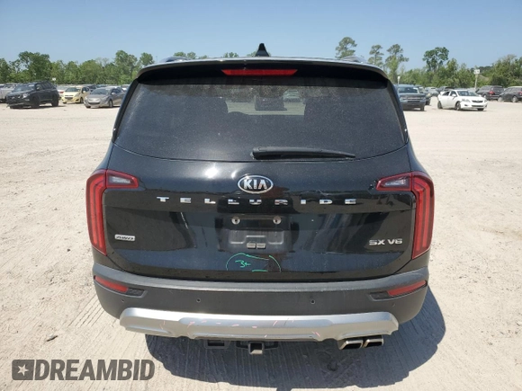 2020 Kia Telluride SX with VIN 5XYP5DHCXLG081206, listed as a Copart auction lot 52625845 with 125,303 mi miles and Clean Title. Bid and sale history available at DreamBid. Image 6.