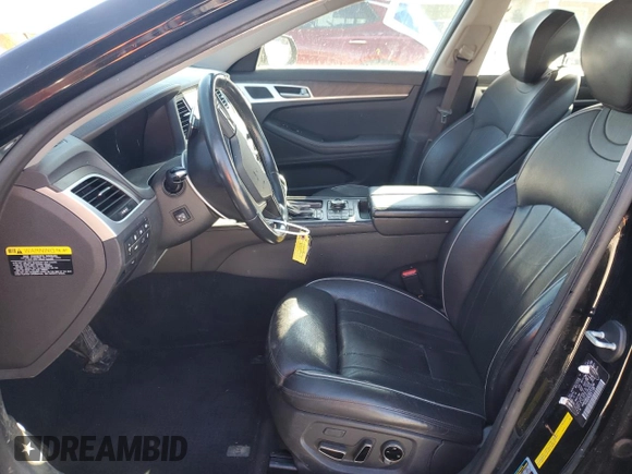 2015 Hyundai Genesis 3.8L with VIN KMHGN4JE9FU015398, listed as a Copart auction lot 47484215 with 124,873 mi miles and Clean Title. Bid and sale history available at carsss.com. Image 7.