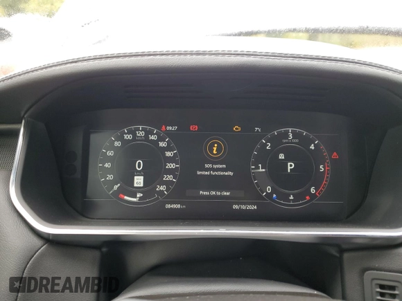 2019 Land Rover Range Rover Sport HSE with VIN SALWR2RK3KA836181, listed as a Copart auction lot 73033844 with 84,908 mi miles and Clean Title. Bid and sale history available at carsss.com. Image 9.