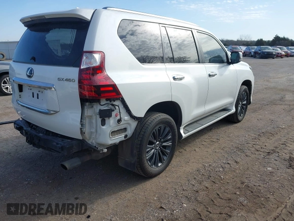 2020 Lexus GX 460 Premium z VIN JTJAM7BX9L5256329, wystawiony jako IAAI lot #41752935 z przebiegiem 84 822 mil mil oraz . Historia ofert i sprzedaży dostępna na DreamBid. Obrazek 4.