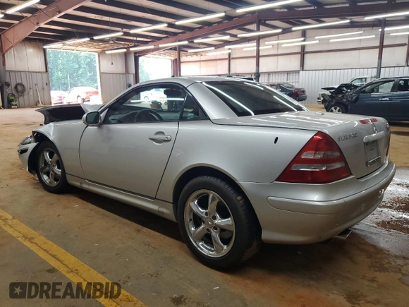 2001 Mercedes-Benz SLK 230/320 with VIN WDBKK65F31F210009, listed as a Copart auction lot 59847695 with 41,252 mi miles and Salvage title. Bid and sale history available at DreamBid. Image 2.