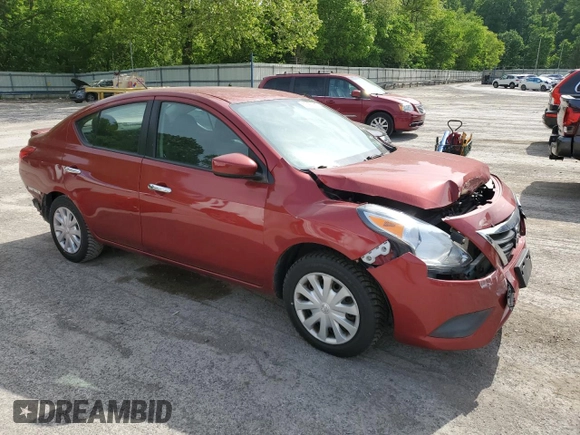 2016 Nissan Versa S with VIN 3N1CN7AP7GL819882, listed as a Copart auction lot 57259745 with Not provided miles and Salvage title. Bid and sale history available at DreamBid. Image 4.