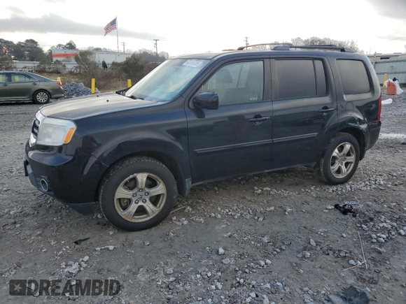 2012 Honda Pilot EX with VIN 5FNYF4H46CB079325, listed as a Copart auction lot 43369735 with 220,522 mi miles and Salvage Title. Bid and sale history available at DreamBid. Image 1.