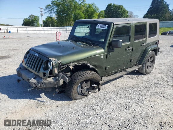 2008 Jeep Wrangler Unlimited Sahara with VIN 1J4GA59148L504608, listed as a Copart auction lot 52400325 with 123,959 mi miles and Salvage Title. Bid and sale history available at carsss.com. Image 1.