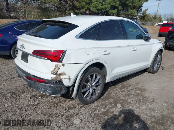2023 Audi SQ5 Sportback Premium with VIN WA114AFY4P2058990, listed as a IAAI auction lot 41863958 with 55,000 mi miles and . Bid and sale history available at DreamBid. Image 4.