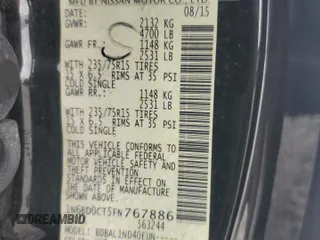 2015 Nissan Frontier S with VIN 1N6BD0CT5FN767886, listed as a Copart auction lot 56650895 with 116,050 mi miles and Salvage title. Bid and sale history available at DreamBid. Image 12.