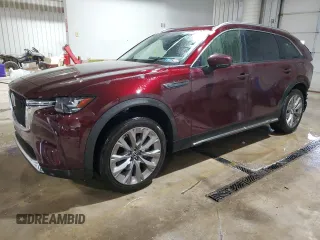 2024 Mazda CX-90 3.3 Turbo Premium with VIN JM3KKDHD4R1126698, listed as a Copart auction lot 89060455 with 6,167 mi miles and Salvage Title. Bid and sale history available at carsss.com. Image 1.