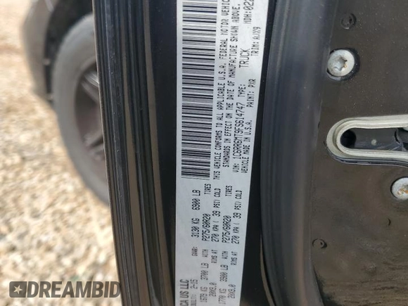 2015 Ram 1500 Sport with VIN 1C6RR6MT9FS614747, listed as a Copart auction lot 62767685 with 169,794 mi miles and Salvage title. Bid and sale history available at DreamBid. Image 12.