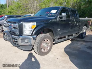 2015 Ford Super Duty F-250 SRW Lariat with VIN 1FT7W2BT6FEB68835, listed as a IAAI auction lot 41970738 with 376,238 mi miles. Bid and sale history available at carsss.com. Image 2.