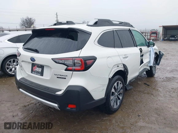 2024 Subaru Outback Touring with VIN 4S4BTAPC6R3279323, listed as a IAAI auction lot 41471663 with 13,289 mi miles and . Bid and sale history available at DreamBid. Image 4.