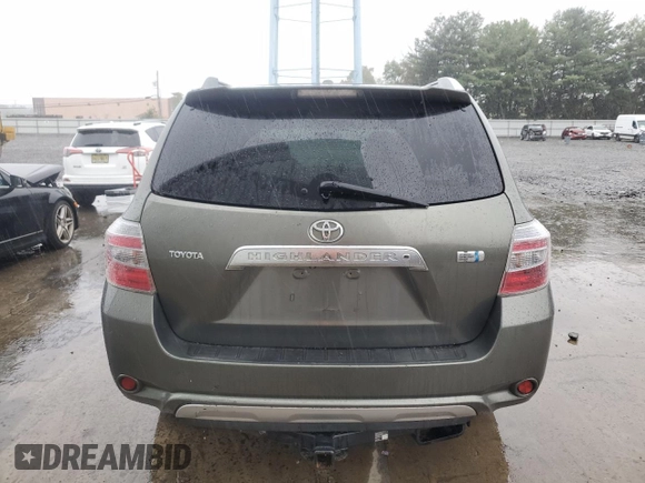 2009 Toyota Highlander Hybrid with VIN JTEEW41A892034347, listed as a Copart auction lot 72985204 with 212,810 mi miles and Salvage Title. Bid and sale history available at carsss.com. Image 6.