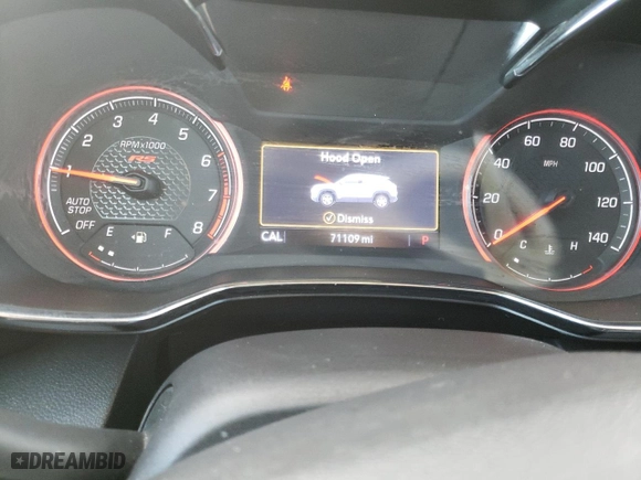 2021 Chevrolet TrailBlazer RS with VIN KL79MTSL5MB164095, listed as a Copart auction lot 85916384 with 71,109 mi miles and Salvage Title. Bid and sale history available at carsss.com. Image 9.