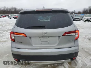 2022 Honda Pilot EX-L with VIN 5FNYF6H55NB037784, listed as a Copart auction lot 45500035 with 34,753 mi miles and Salvage Title. Bid and sale history available at carsss.com. Image 6.