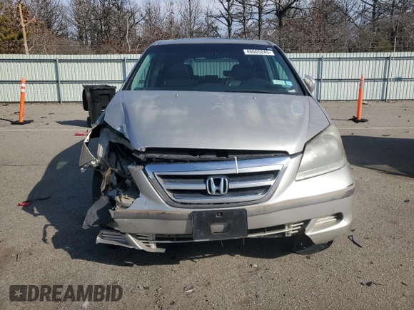 2006 Honda Odyssey EX-L with VIN 5FNRL38666B459794, listed as a Copart auction lot 46605245 with 106,623 mi miles and Salvage Title. Bid and sale history available at carsss.com. Image 5.