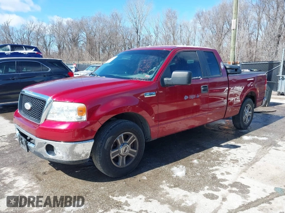2007 Ford F-150 STX with VIN 1FTRX12W27KD25449, listed as a IAAI auction lot 41712413 with 163,826 mi miles and . Bid and sale history available at DreamBid. Image 2.