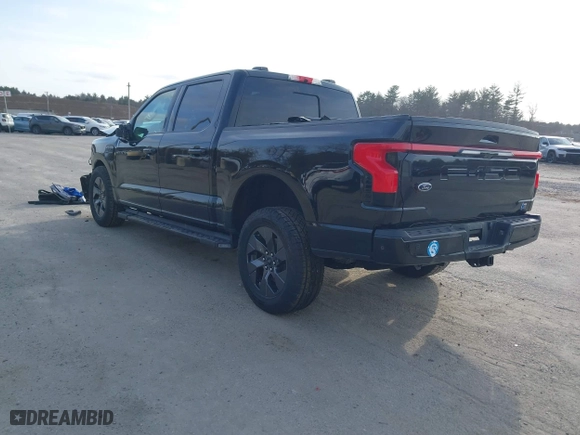 2022 Ford F-150 Lightning Pro with VIN 1FT6W1EV3NWG03970, listed as a IAAI auction lot 41801986 with 29,815 mi miles. Bid and sale history available at carsss.com. Image 3.