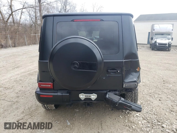 2024 Mercedes-Benz G 63 AMG with VIN W1NYC7HJ0RX504884, listed as a Copart auction lot 50609385 with 3,591 mi miles and Salvage Title. Bid and sale history available at DreamBid. Image 6.