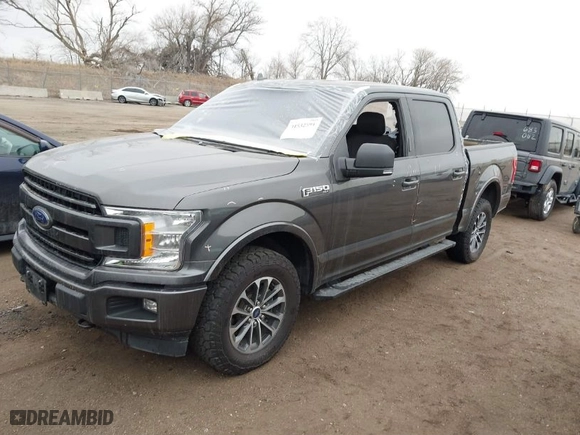 2018 Ford F-150 XL with VIN 1FTEW1EG1JKF75729, listed as a IAAI auction lot 41532591 with 105,714 mi miles. Bid and sale history available at carsss.com. Image 2.