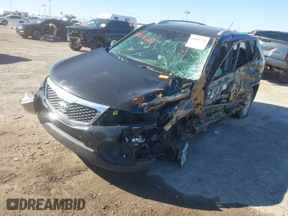 2013 Kia Sorento LX with VIN 5XYKT4A2XDG371836, listed as a IAAI auction lot 41691256 with 1 mi miles. Bid and sale history available at carsss.com. Image 6.