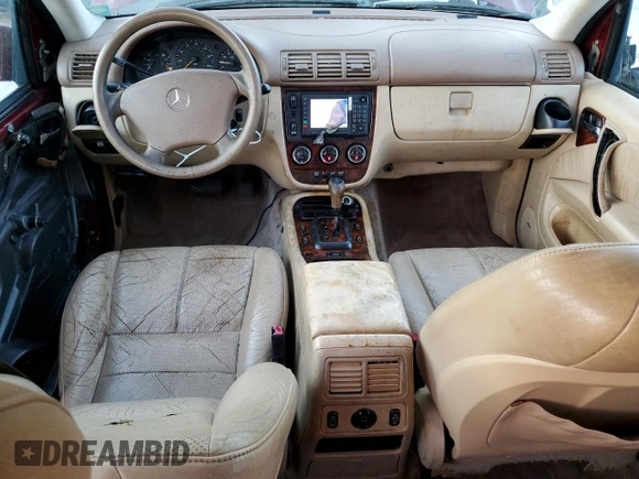 2002 Mercedes-Benz M-Class with VIN 4JGAB54E72A300774, listed as a Copart auction lot 75990134 with 312,541 mi miles and Salvage Title. Bid and sale history available at carsss.com. Image 8.