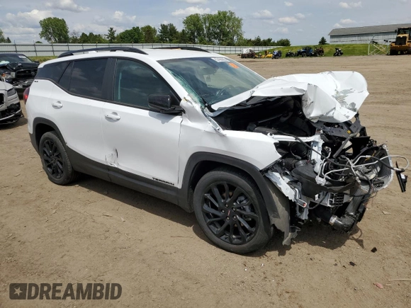 2024 GMC Terrain SLE with VIN 3GKALTEGXRL173306, listed as a Copart auction lot 57458985 with 17,131 mi miles and Non repairable. Bid and sale history available at DreamBid. Image 4.