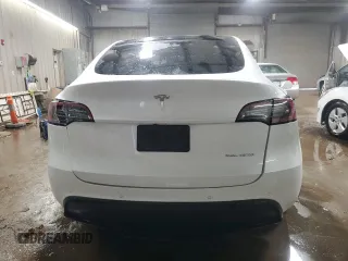 2021 Tesla Model Y Long Range with VIN 5YJYGDEE4MF231016, listed as a Copart auction lot 50908475 with 35,216 mi miles and Salvage Title. Bid and sale history available at DreamBid. Image 6.