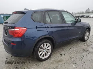 2014 BMW X3 xDrive28i with VIN 5UXWX9C50E0D34295, listed as a Copart auction lot 48472895 with 63,802 mi miles and Salvage Title. Bid and sale history available at DreamBid. Image 3.